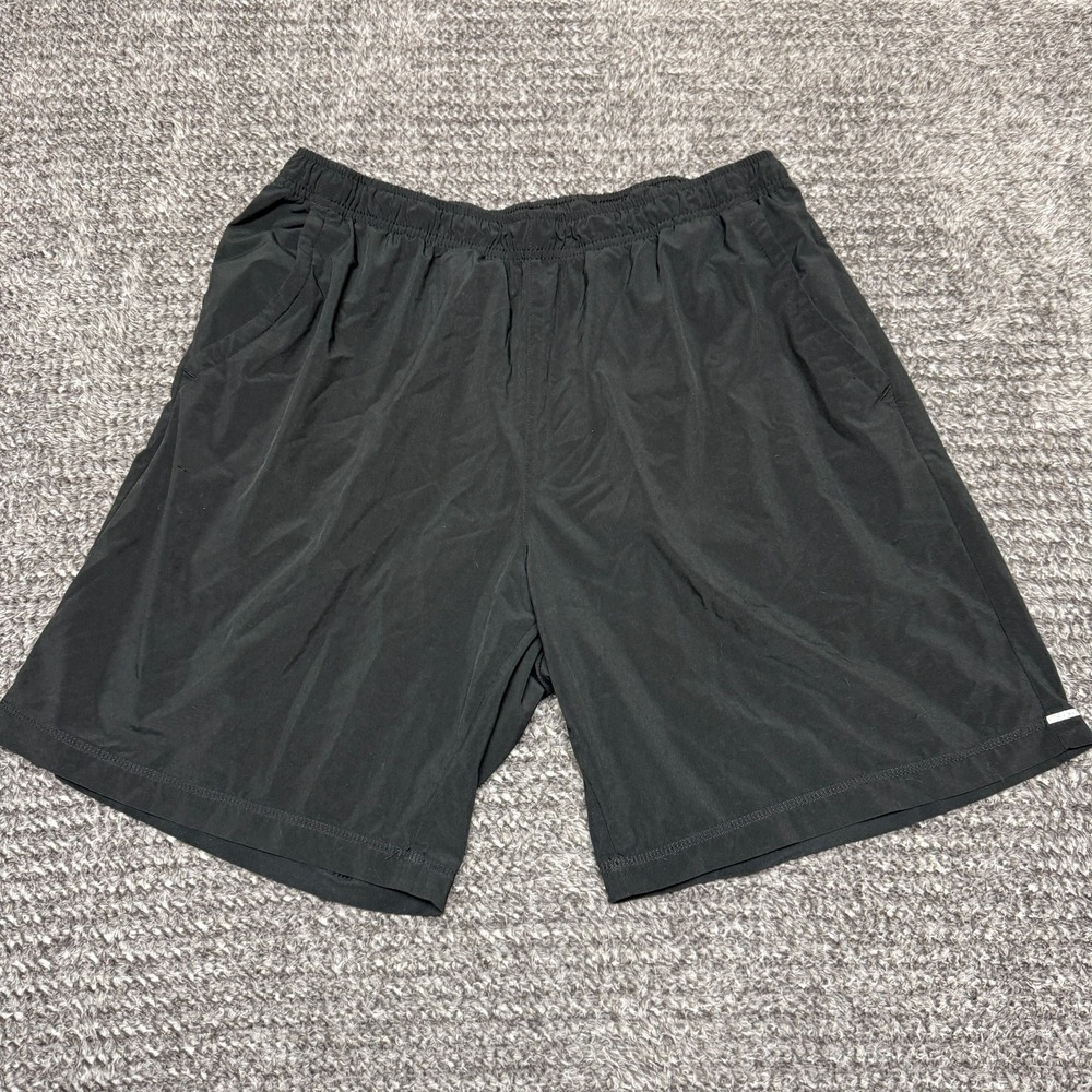 Columbia Mens Shorts L Black‎ 7 Inch Inseam Lined Athletic Running Gym